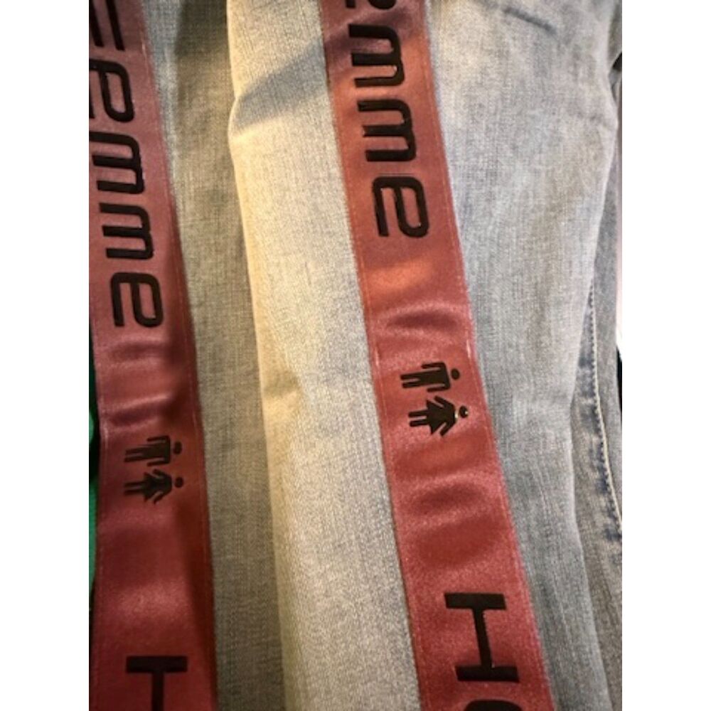 NWT Homme Femme Tesla Denim Gradient Jeans size 40